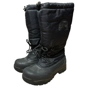 Sorel Winter Boots Size 8 Black NL 1082-010 Winter Gear Outdoors Safe Warm Dry